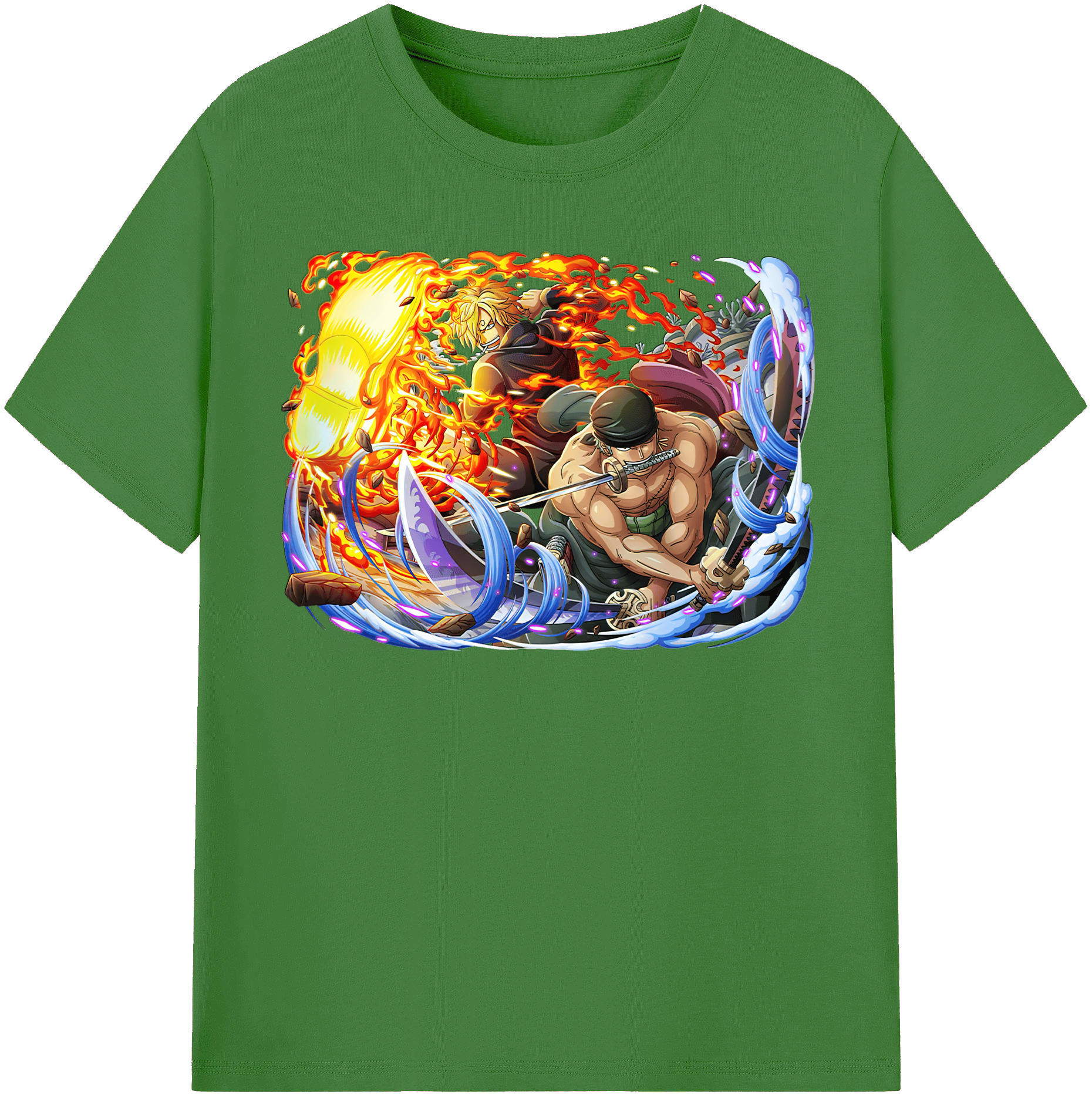 ワンピース ロロノア・ゾロ ONE PIECE Roronoa Zoro レディースカジュアルプリントTシャツ（綿100％）